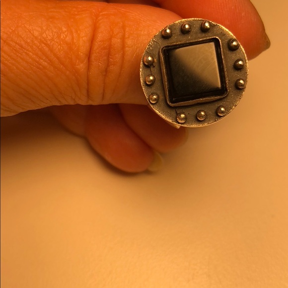 Black onyx 925 Ring - Picture 2 of 3